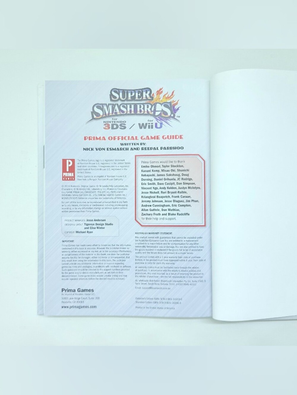 Super Smash Bros. for Nintendo 3DS & Wii U Official Game Guide (2014, Hardcover) - Picture 4 of 5
